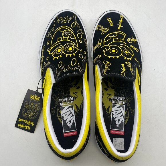 VANS X GIGLIOTTI SPONGEBOB SQUAREPANTS SLIP-ON BLACK/YELLOW US MEN\'S SIZE 12 main image 4